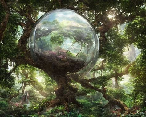 avatar home tree contained within a glass dome, | Stable Diffusion ...