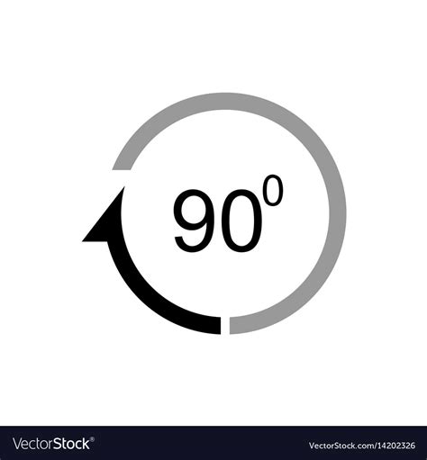 Angle 90 degrees icon Royalty Free Vector Image