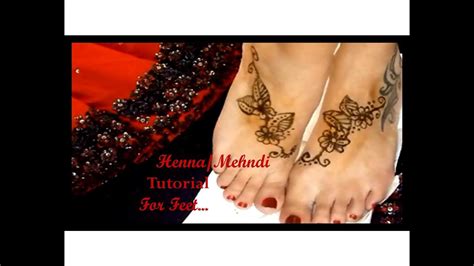 Easy Henna Tutorial for Your Feet! - YouTube