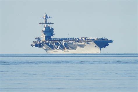 The USS Gerald R. Ford aircraft carrier is returning home after ...