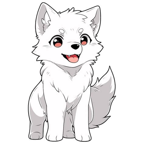 Cute Wolf | Premium AI-generated vector