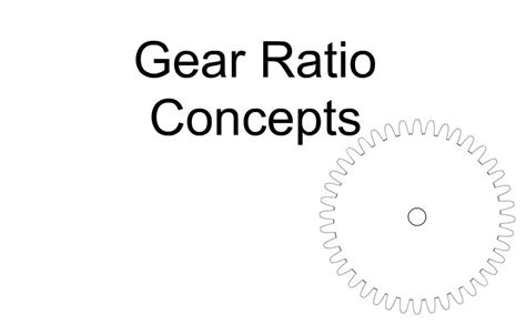 Gear Ratio Concepts (Screencast) - Wisc-Online OER