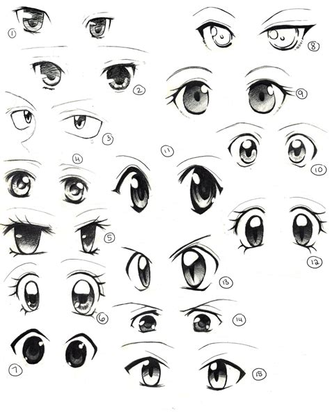 Anime Eyes Practice by saflam on DeviantArt | Easy anime eyes, How to ...