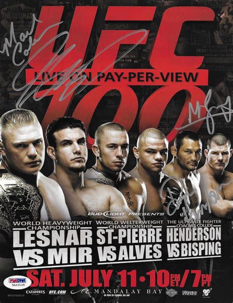 UFC 100: Brock Lesnar vs Frank Mir / Georges St-Pierre vs Thiago Alves ...