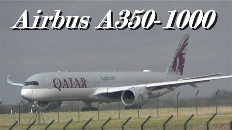 PlaneSpotting Airbus A350-1000 Qatar Airways Takeoff at Paris - YouTube