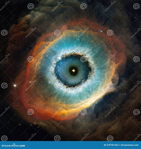 Helix Nebula NGC 7293. Illustration Of Human Eye, The Eye Of God ...