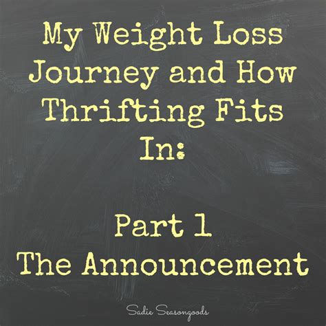 My Weight Loss Journey and How Thrifting for Used Clothing Fits In