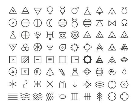 Graphic Set With Occult Symbols Images – Browse 12,730 Stock Photos ...