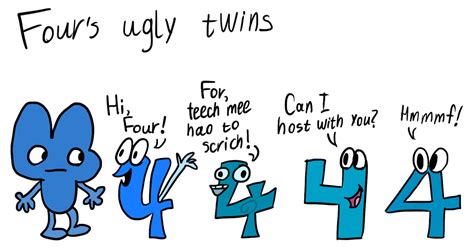 BFB Four's ugly twins by PinkiesClone on DeviantArt