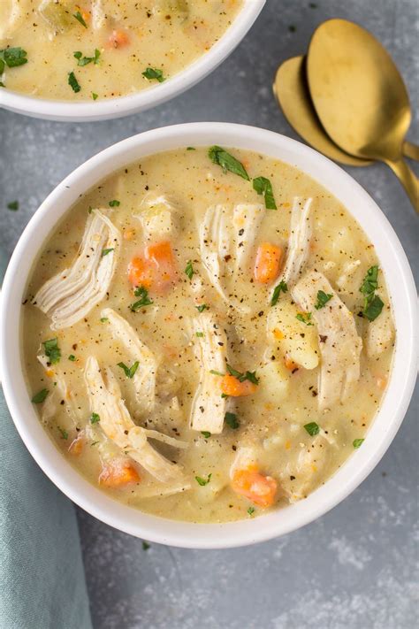 Chicken Pot Pie Soup | The Clean Eating Couple