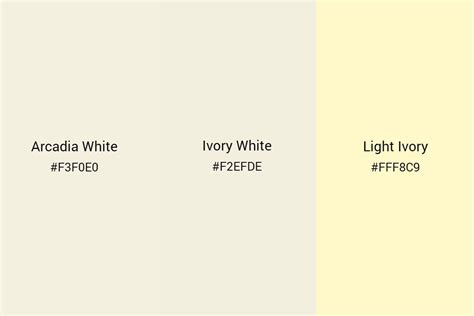 Ivory Colour Paint Combination