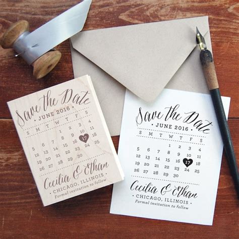 Save the Date Stamp - Etsy