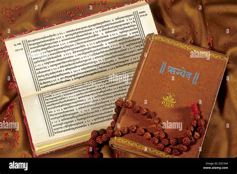 Vedas. Indian Hindu Scripture Stock Photo - Alamy