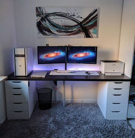 Need these back lights | Home office setup, Computer desk setup, Game ...