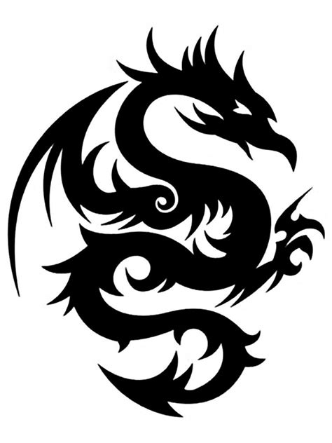 Dragon Stencils - Free Printable