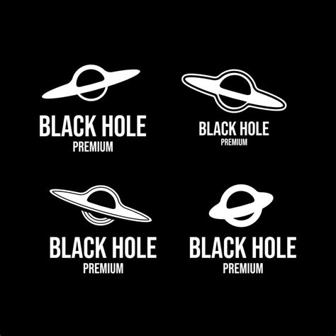 Set collection black hole logo icon design illustration 3189939 Vector ...