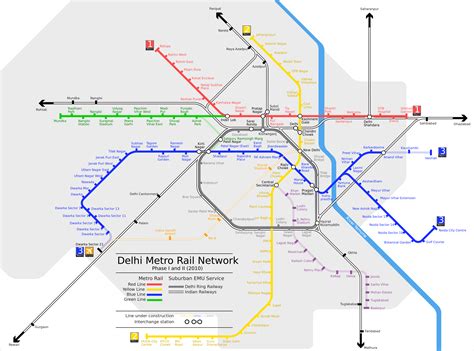 Delhi India Metro Map