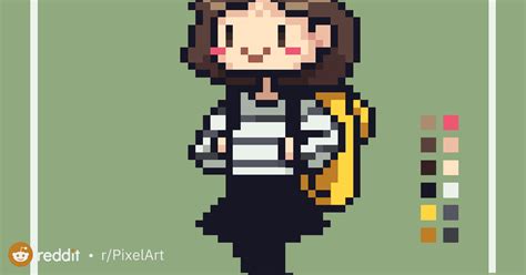 Going to school | Pixel art characters, Pixel art, Pixel art tutorial