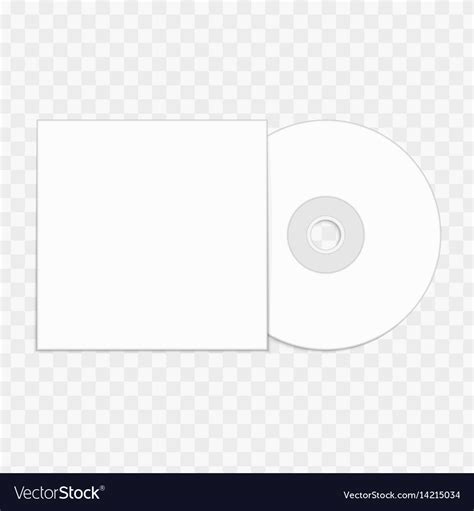 Cd mockup template Royalty Free Vector Image - VectorStock