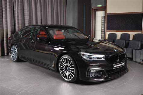 Ruby Black BMW 730Li Individual Rocks 21" Wheels in Abu Dhabi