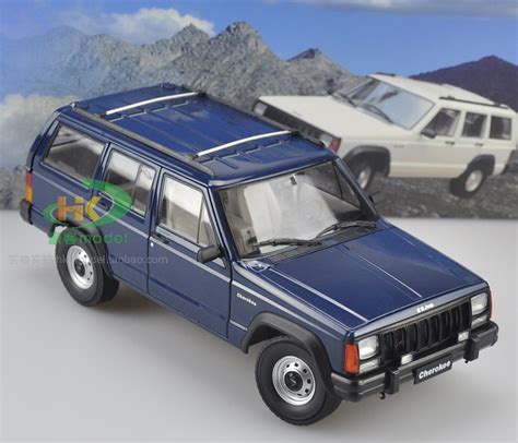 1/18 Dealer Edition Classic Jeep Cherokee (Blue) Diecast Car Model ...