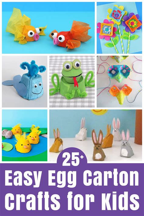 25+ Easy Egg Carton Crafts for Kids - Happiness is Homemade