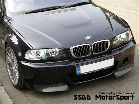 E46 M3 CSL Style Bumper with Carbon Splitters | Corner or Full Width ...