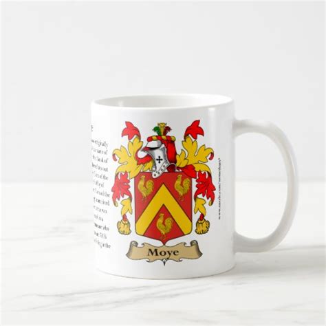 Moye, the Origin, the Meaning and the Crest Mugs | Zazzle