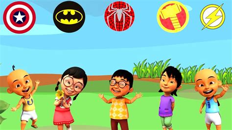 Upin Ipin dan Kawan Kawan Berubah Menjadi Karakter Superhero - YouTube