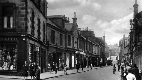 Tour Scotland Photographs: Old Photograph High Street Kilsyth Scotland