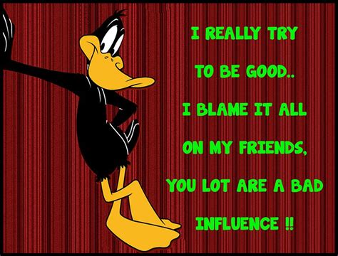 ~ Daffy Duck ~ Quote ~ Funny ~ Friendship ~ | Daffy duck, Looney tunes ...