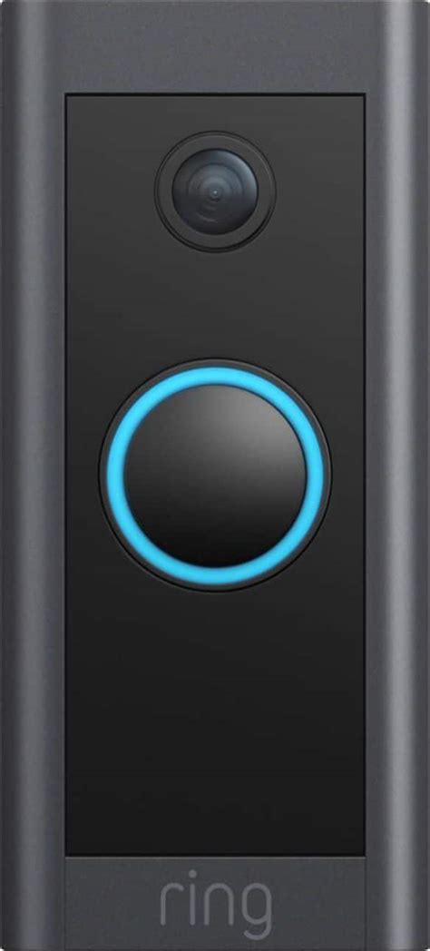 Ring Wi-Fi Video Doorbell Wired Black B08CKHPP52 - Best Buy