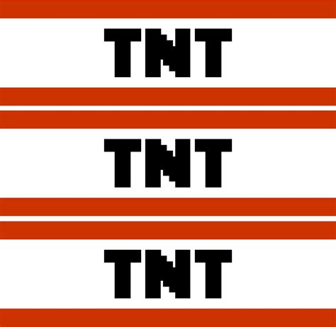 TNT Minecraft Party - 10 Free PDF Printables | Printablee