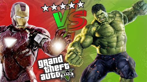 HULK VS IRON MAN GTA 5 MOD - YouTube