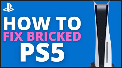 How to Fix Broken/Bricked PS5 Tutorial! (For Beginners) - YouTube