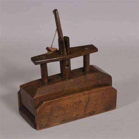 S/4317 Antique Treen 19th Century Drop Weight Mouse Trap | BADA