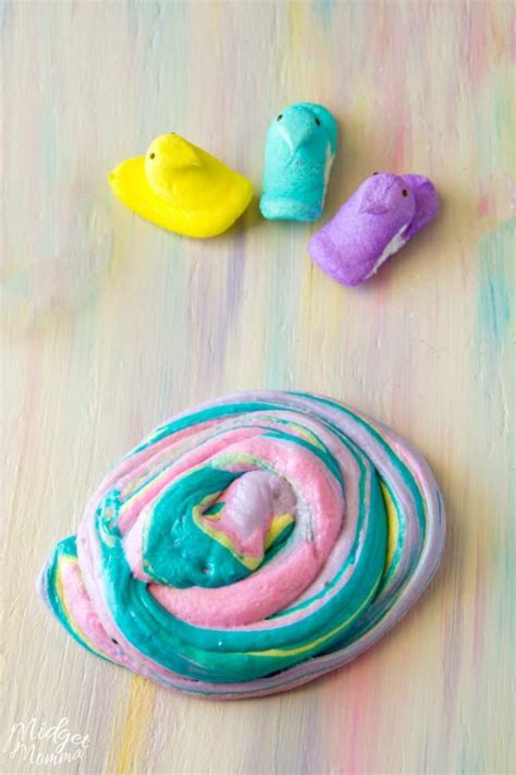 Edible Unicorn Poop Slime - Edible Slime Made with Peeps