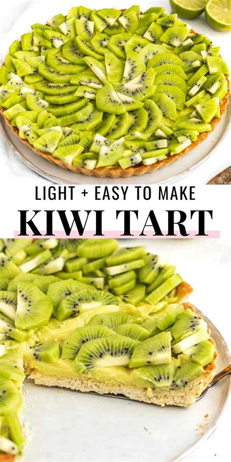 Easy Kiwi Tart - The Plant Based School