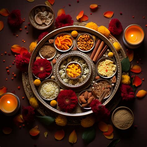 Diwali Thali Decoration | Midjourney Prompt | Promptrr.io