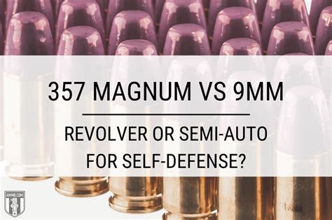 357 Magnum vs 9mm: Handgun Caliber Comparison by Ammo.com