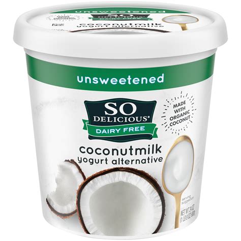 So Delicious Dairy Free Unsweetened Plain Coconut Milk Yogurt, 24 Oz ...