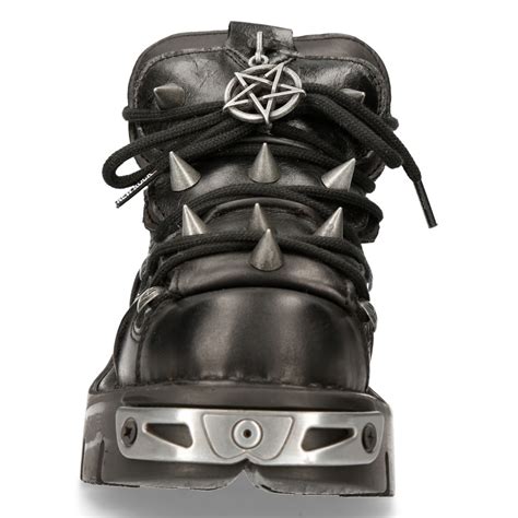 Black New Rock Metallic Shoes M.110-S1 • the dark store™