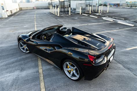 2018 Ferrari 488 Spider – Black | MVP Miami Exotic Rentals