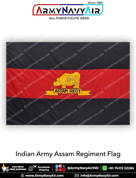 Buy Indian Army Assam Regiment Flag Online at ArmyNavyAir.com