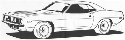 Muscle Car Coloring Pages Pin Cuda Colouring Pages on Pinterest | Kids ...