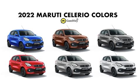 2022 Maruti Celerio Colors: Blue, Brown, Red, Grey, Silver, White ...