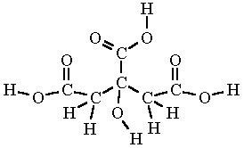 Citric Acid Formula & Structure