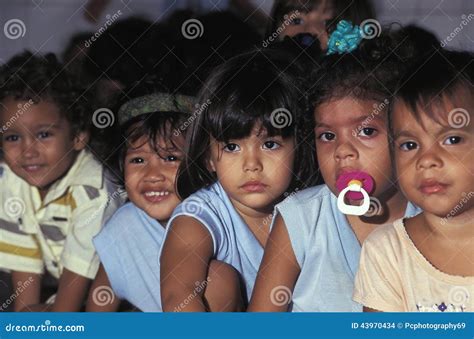 Children of Different Ethnic Groups, Brazil. Editorial Stock Image ...