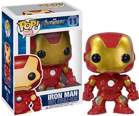 Funko Marvel Avengers POP Marvel Iron Man Vinyl Bobble Head 11 Avengers ...