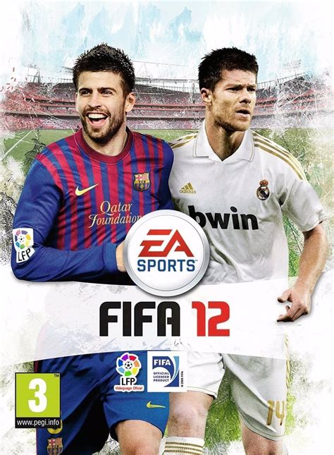 Xabi Alonso y Piqué, portada del FIFA 12